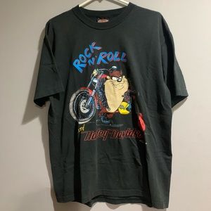 Vintage Harley Davidson Looney Tunes Tazz T-Shirt